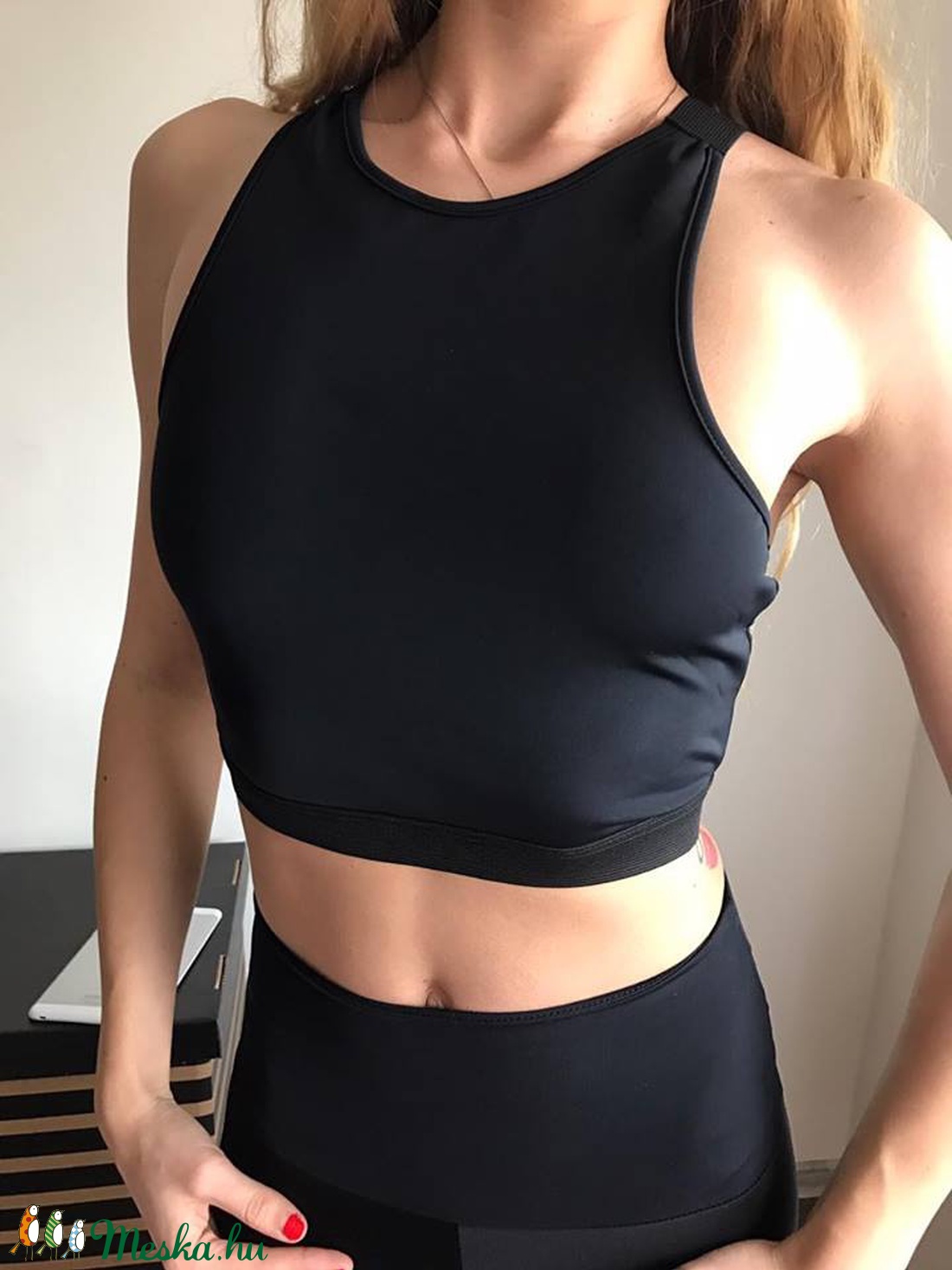 Fitness topp gumis pánttal -  - Meska.hu