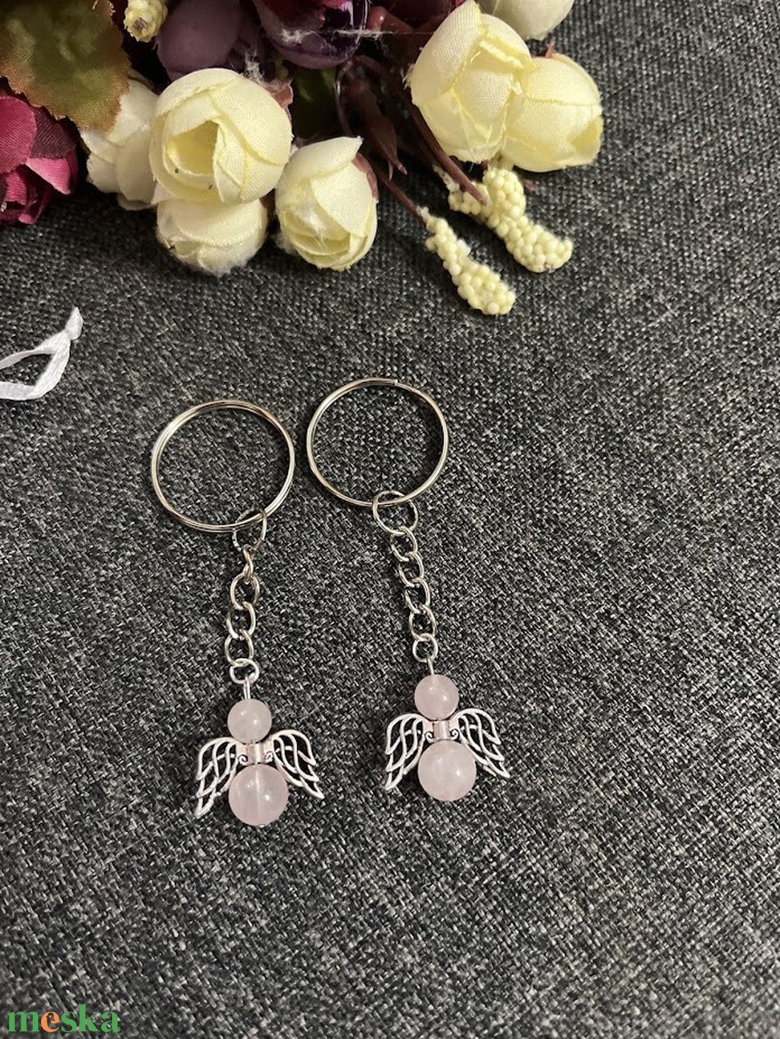 Angyal angyalka kulcstartó 2 db - táska & tok - kulcstartó & táskadísz - kulcstartó - Meska.hu