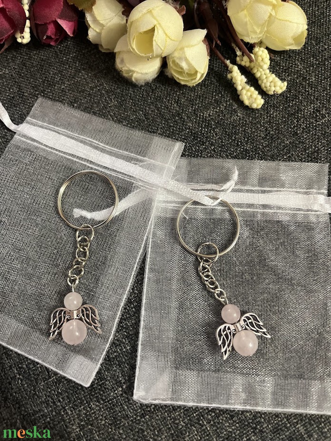 Angyal angyalka kulcstartó 2 db - táska & tok - kulcstartó & táskadísz - kulcstartó - Meska.hu