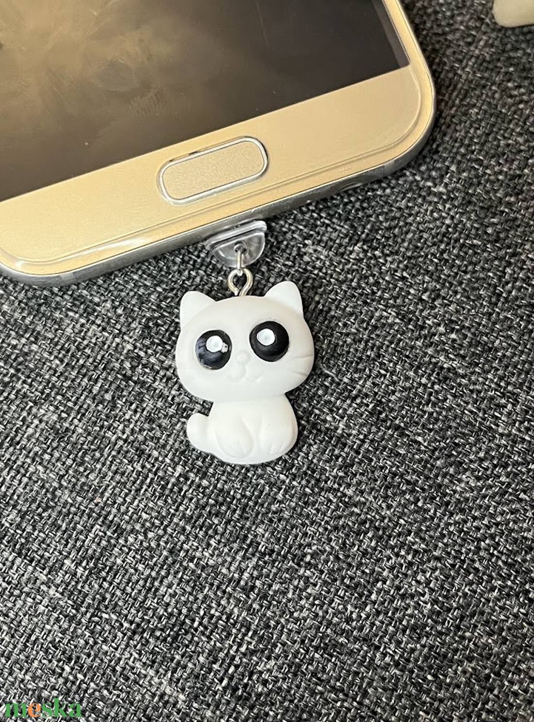 Cica mobildísz porvédő (C típus vagy Iphone) - táska & tok - pénztárca & más tok - telefontok - Meska.hu