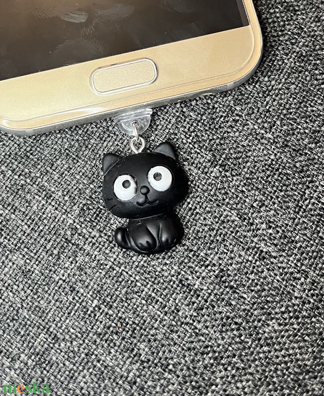 Cica mobildísz porvédő (C típus vagy Iphone) - táska & tok - pénztárca & más tok - telefontok - Meska.hu