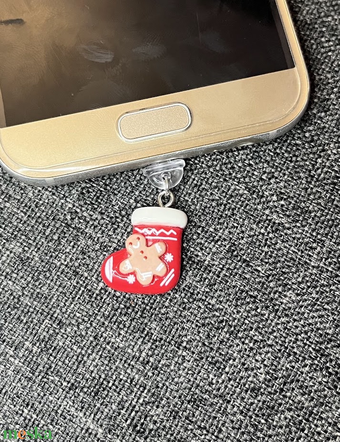 Karácsonyi mobildísz porvédő (C típus vagy Iphone) - táska & tok - pénztárca & más tok - telefontok - Meska.hu