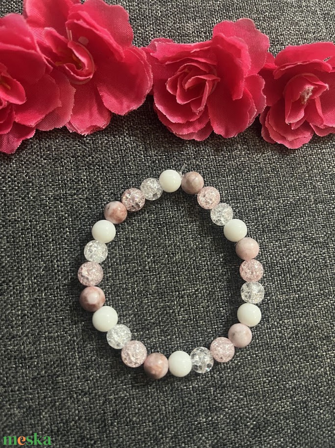 Ásványkarkötő  - ékszer - karkötő - gyöngyös karkötő - Meska.hu