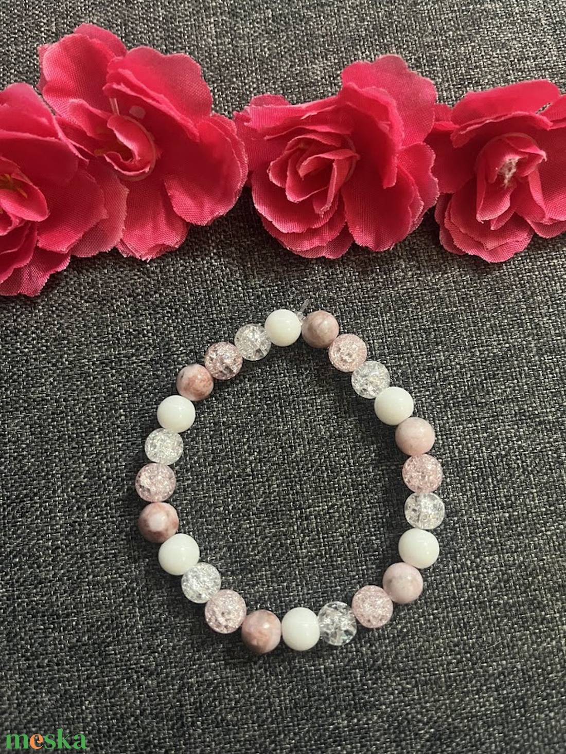 Ásványkarkötő  - ékszer - karkötő - gyöngyös karkötő - Meska.hu