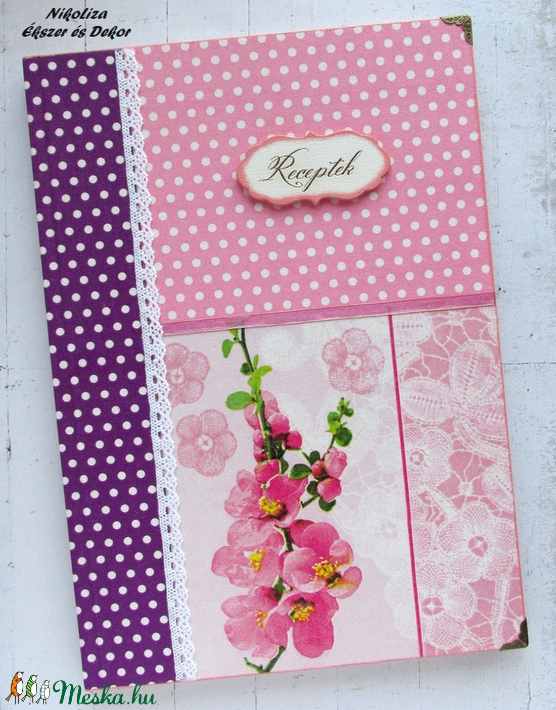 Egyedi napló és nagyméretű receptkönyv - LEFOGLALVA!!! -  - Meska.hu