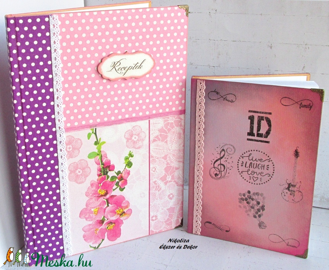 Egyedi napló és nagyméretű receptkönyv - LEFOGLALVA!!! -  - Meska.hu