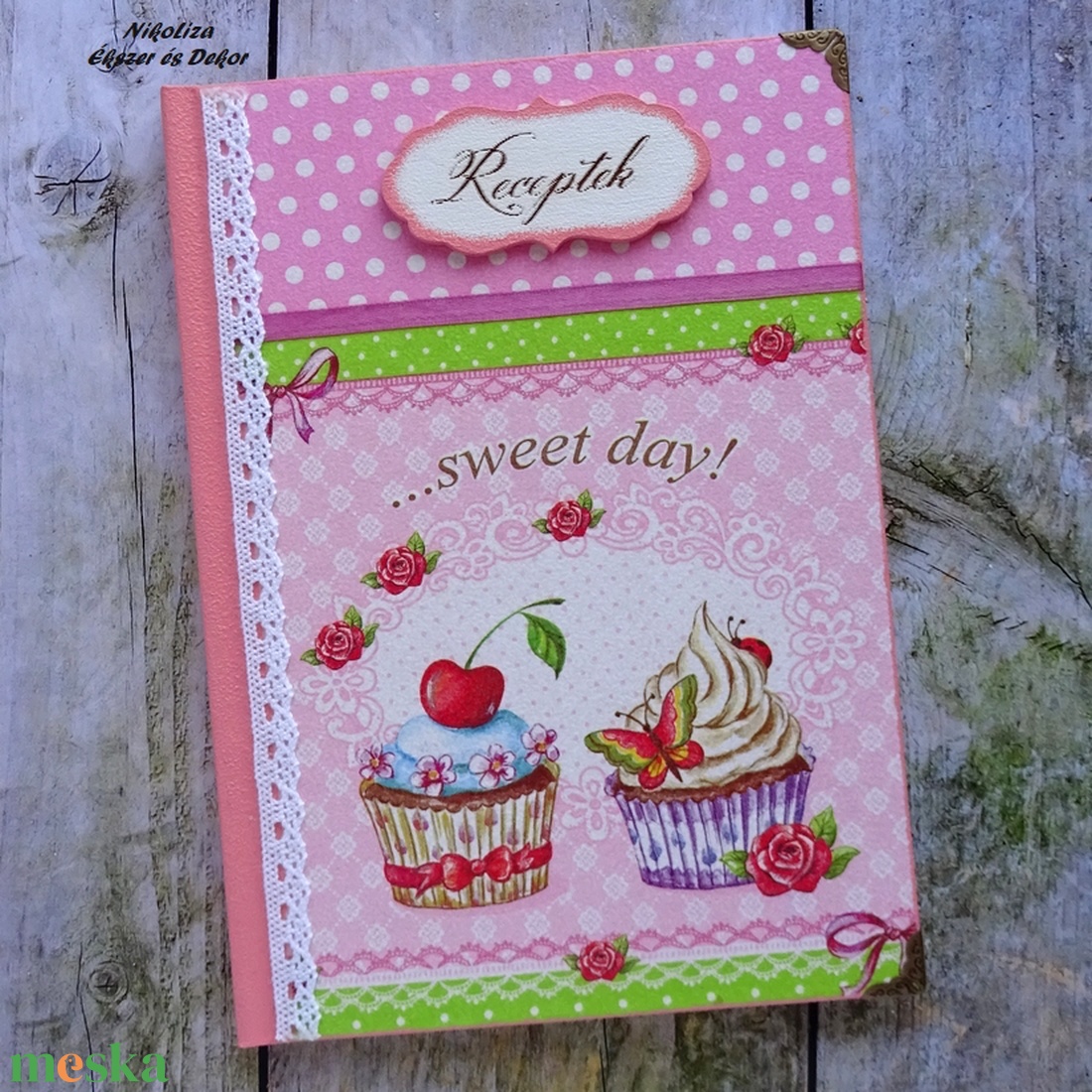 Muffinok receptkönyv, receptfüzet rózsaszín - otthon & életmód - konyhafelszerelés, tálalás - sütés, főzés - receptfüzet - Meska.hu Muffinok receptkönyv, receptfüzet rózsaszín - otthon & életmód - konyhafelszerelés, tálalás - sütés, főzés - receptfüzet - Meska.hu