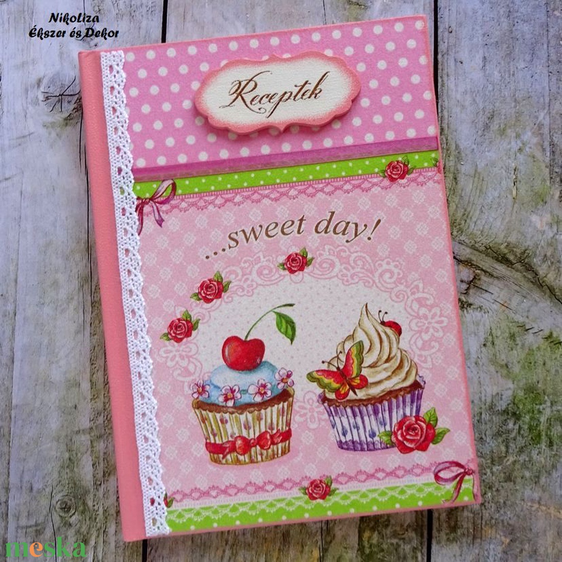 Muffinok receptkönyv, receptfüzet rózsaszín - otthon & életmód - konyhafelszerelés, tálalás - sütés, főzés - receptfüzet - Meska.hu Muffinok receptkönyv, receptfüzet rózsaszín - otthon & életmód - konyhafelszerelés, tálalás - sütés, főzés - receptfüzet - Meska.hu