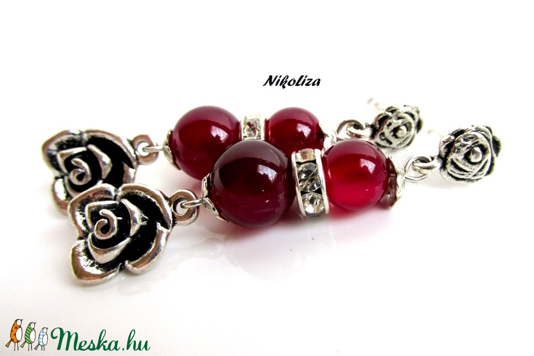 Romantikus álmodozás kollekció 1.-ásvány fülbevaló -  - Meska.hu