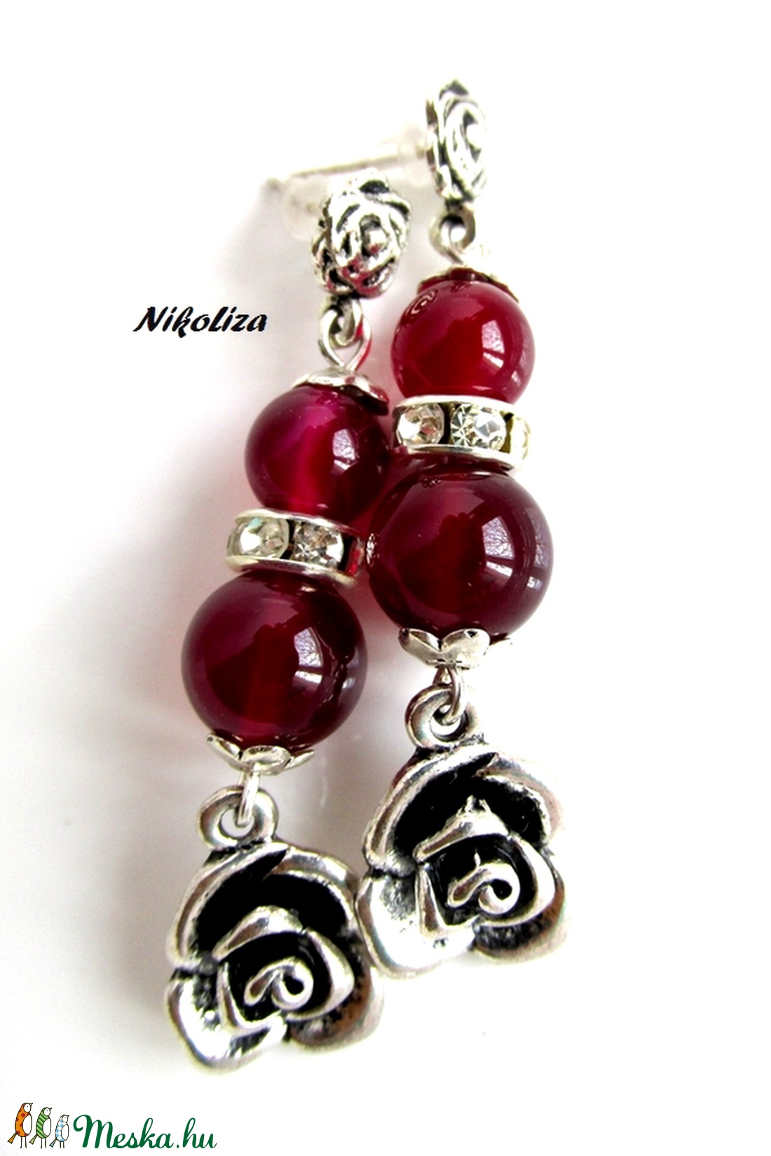 Romantikus álmodozás kollekció 1.-ásvány fülbevaló -  - Meska.hu