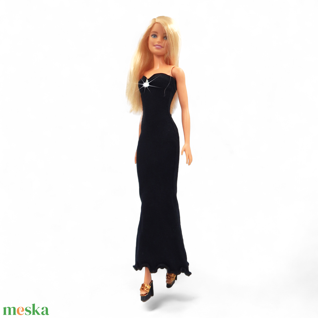 Fekete sellő-fazonú barbie ruha kristállyal - ruha barbie típusú babákhoz (a002fk) - játék & sport - baba & babaház - barbie ruhák - Meska.hu Fekete sellő-fazonú barbie ruha kristállyal - ruha barbie típusú babákhoz (a002fk) - játék & sport - baba & babaház - barbie ruhák - Meska.hu