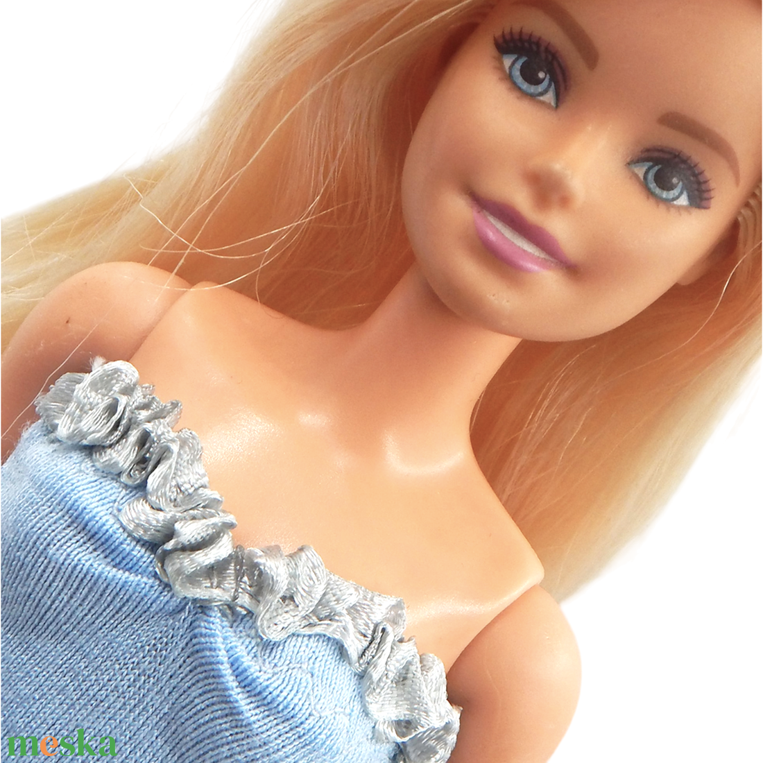 Extra hosszú fodros sellő fazonú estélyi ruha, égkék - ruha barbie típusú babákhoz (a020kk) - játék & sport - baba & babaház - barbie ruhák - Meska.hu Extra hosszú fodros sellő fazonú estélyi ruha, égkék - ruha barbie típusú babákhoz (a020kk) - játék & sport - baba & babaház - barbie ruhák - Meska.hu