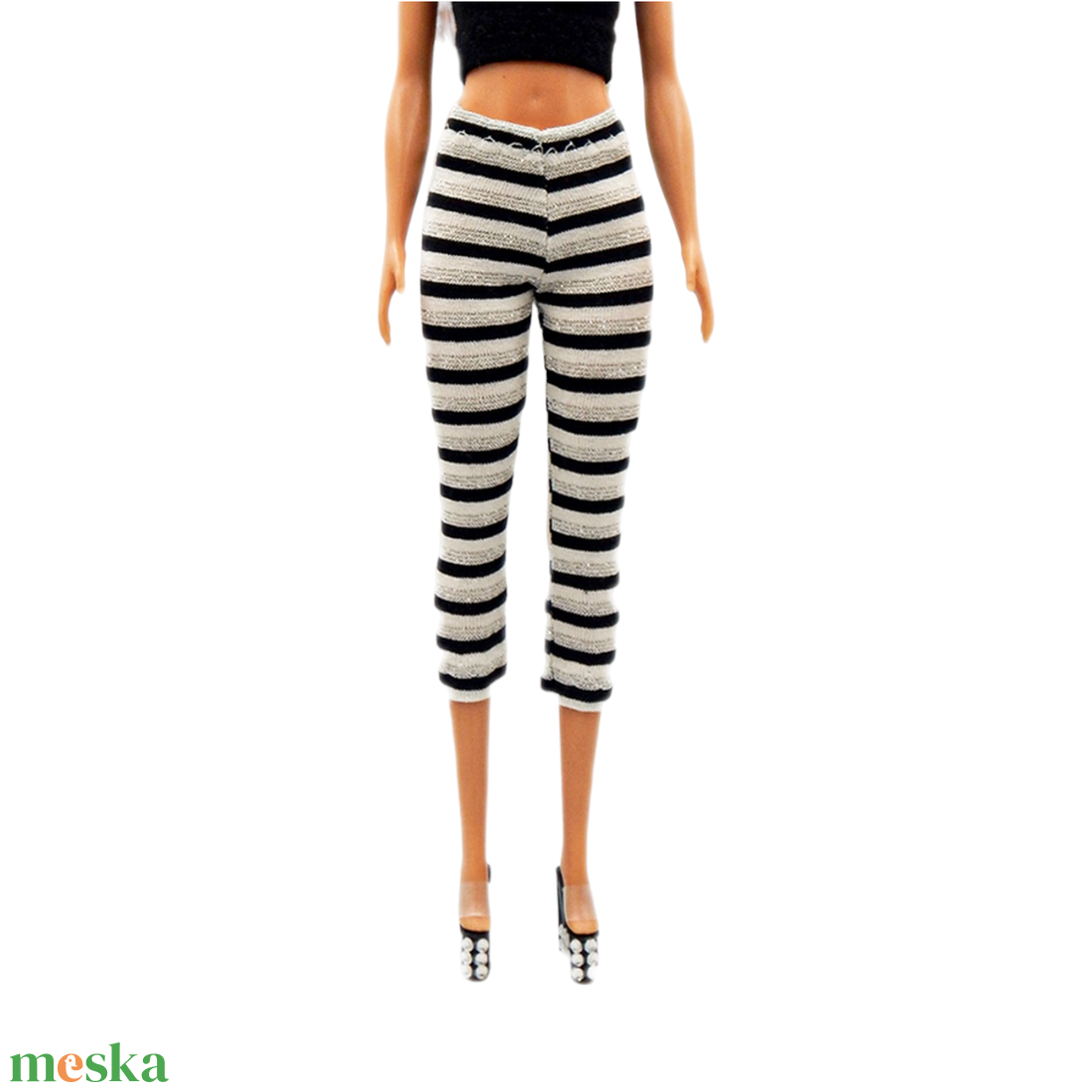 Ezüst lurex csíkos barbie capri nadrág, harisnya, leggings - ruha barbie típusú babákhoz (a036lc) - játék & sport - baba & babaház - barbie ruhák - Meska.hu Ezüst lurex csíkos barbie capri nadrág, harisnya, leggings - ruha barbie típusú babákhoz (a036lc) - játék & sport - baba & babaház - barbie ruhák - Meska.hu