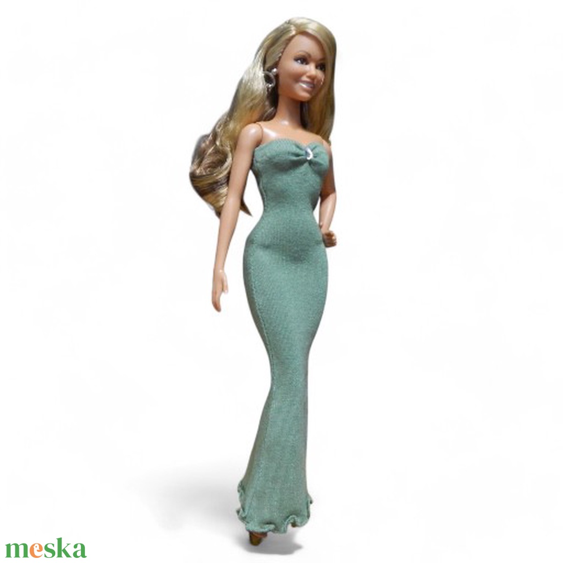 Mohazöld sellő-fazonú barbie ruha kristállyal - ruha barbie típusú babákhoz (a002mz) - játék & sport - baba & babaház - barbie ruhák - Meska.hu Mohazöld sellő-fazonú barbie ruha kristállyal - ruha barbie típusú babákhoz (a002mz) - játék & sport - baba & babaház - barbie ruhák - Meska.hu