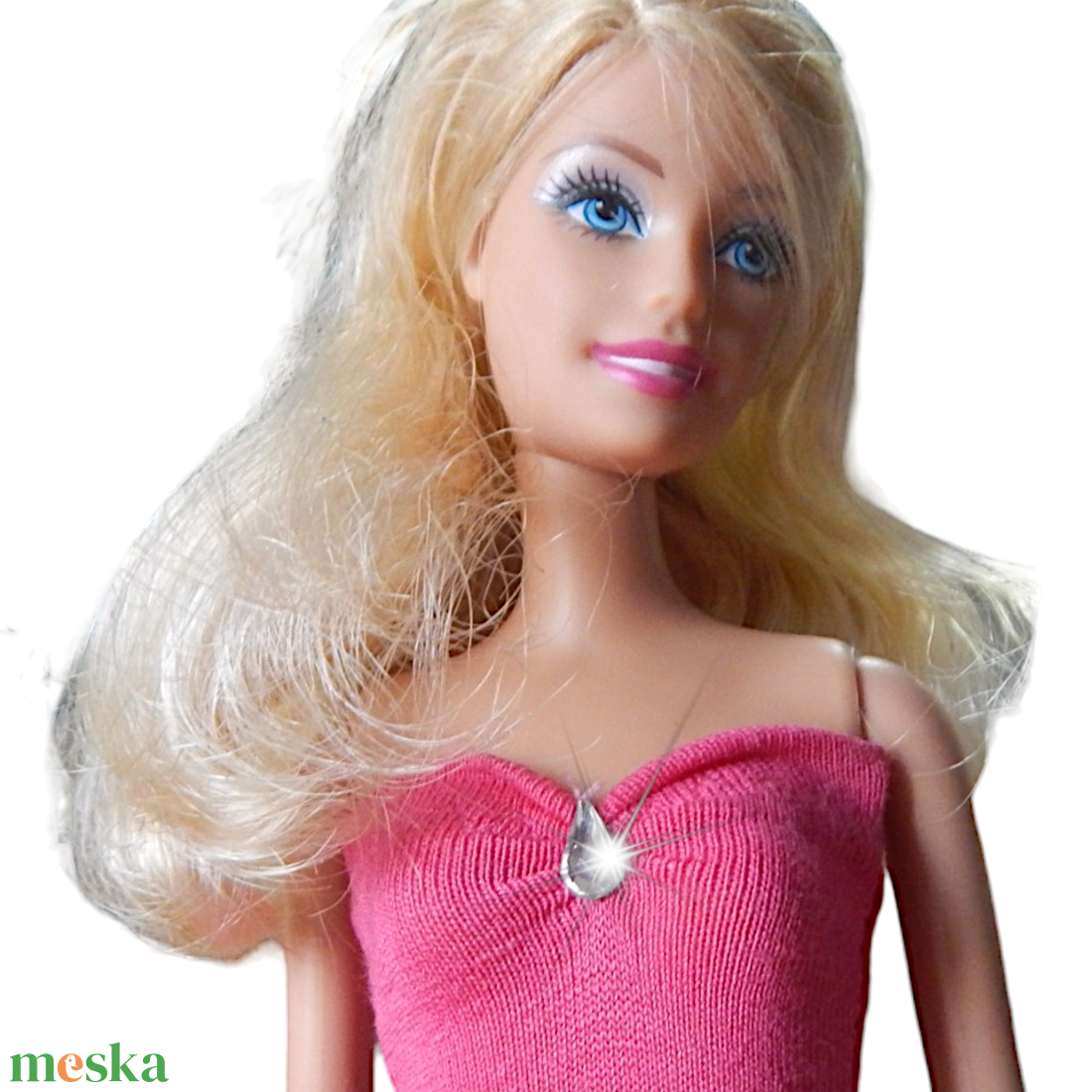 Elegáns pink ruha csepp alakú ékkővel - ruha barbie típusú babákhoz (a023pk) - játék & sport - baba & babaház - barbie ruhák - Meska.hu Elegáns pink ruha csepp alakú ékkővel - ruha barbie típusú babákhoz (a023pk) - játék & sport - baba & babaház - barbie ruhák - Meska.hu