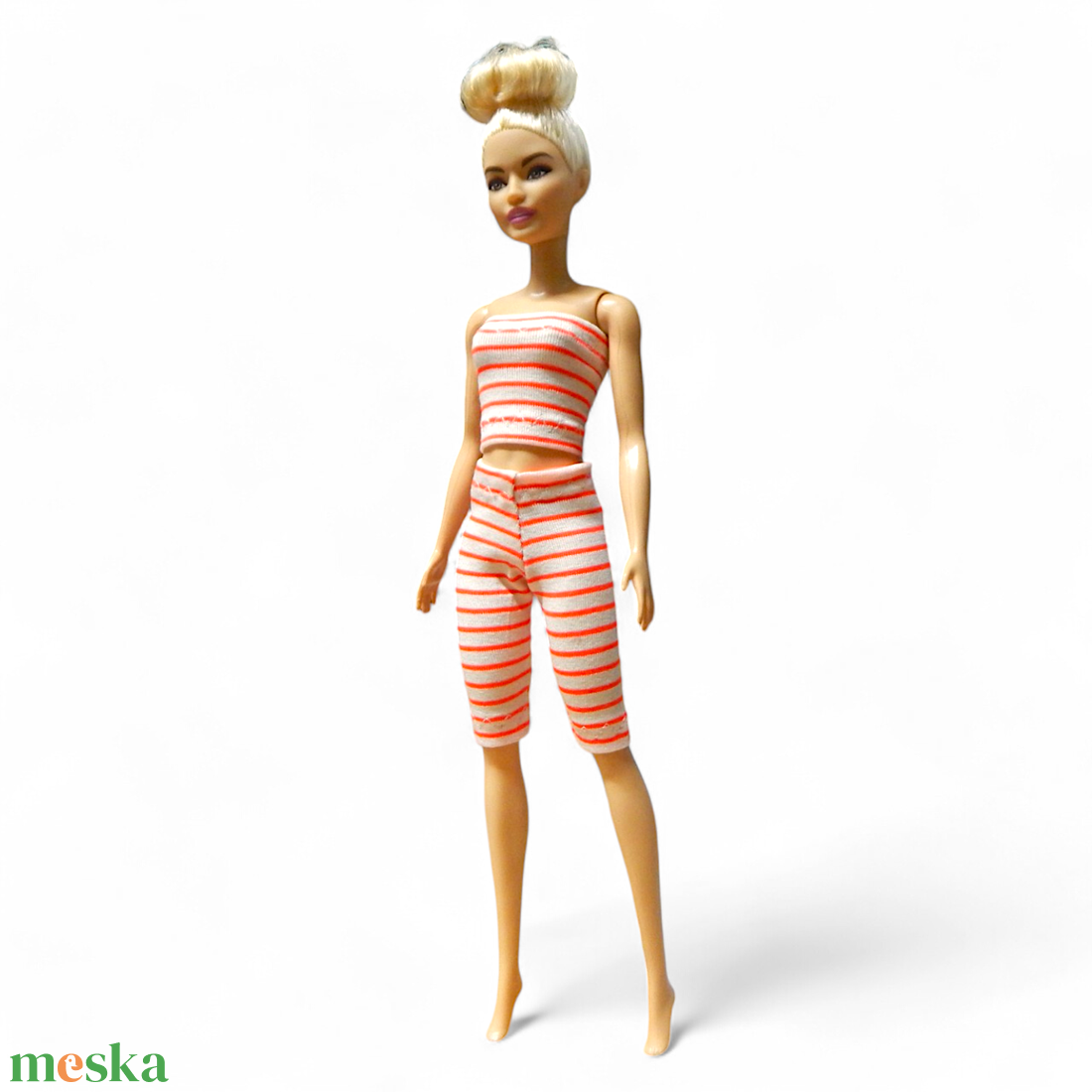 Narancs-fehér csíkos szett- ruha barbie típusú babákhoz (a070nf) - játék & sport - baba & babaház - barbie ruhák - Meska.hu Narancs-fehér csíkos szett- ruha barbie típusú babákhoz (a070nf) - játék & sport - baba & babaház - barbie ruhák - Meska.hu