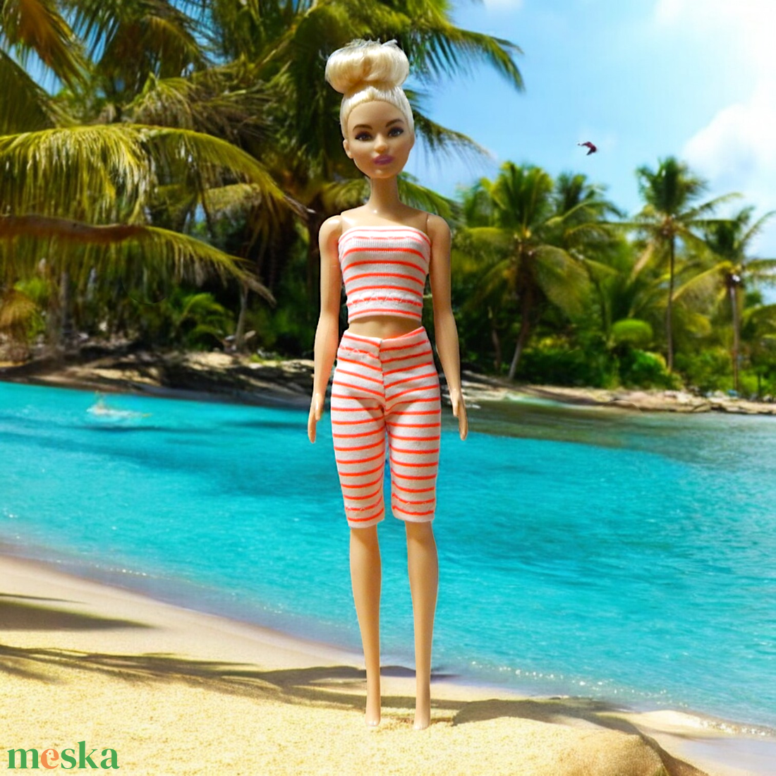 Narancs-fehér csíkos szett- ruha barbie típusú babákhoz (a070nf) - játék & sport - baba & babaház - barbie ruhák - Meska.hu Narancs-fehér csíkos szett- ruha barbie típusú babákhoz (a070nf) - játék & sport - baba & babaház - barbie ruhák - Meska.hu