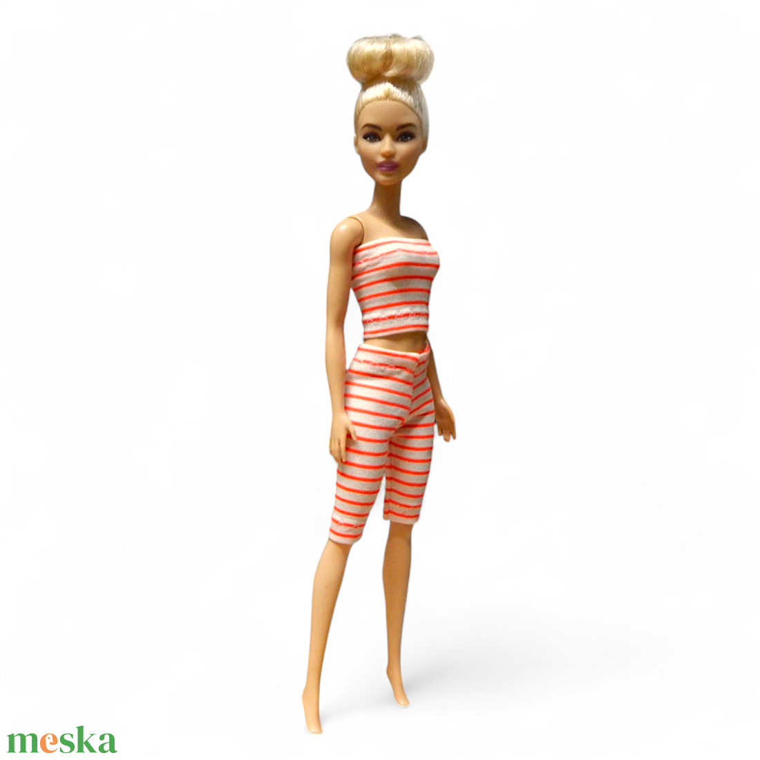 Narancs-fehér csíkos szett- ruha barbie típusú babákhoz (a070nf) - játék & sport - baba & babaház - barbie ruhák - Meska.hu Narancs-fehér csíkos szett- ruha barbie típusú babákhoz (a070nf) - játék & sport - baba & babaház - barbie ruhák - Meska.hu