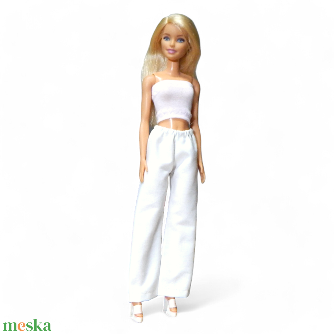 Bő fehér vászonnadrág - ruha barbie típusú babákhoz (a065fh) - játék & sport - baba & babaház - barbie ruhák - Meska.hu Bő fehér vászonnadrág - ruha barbie típusú babákhoz (a065fh) - játék & sport - baba & babaház - barbie ruhák - Meska.hu