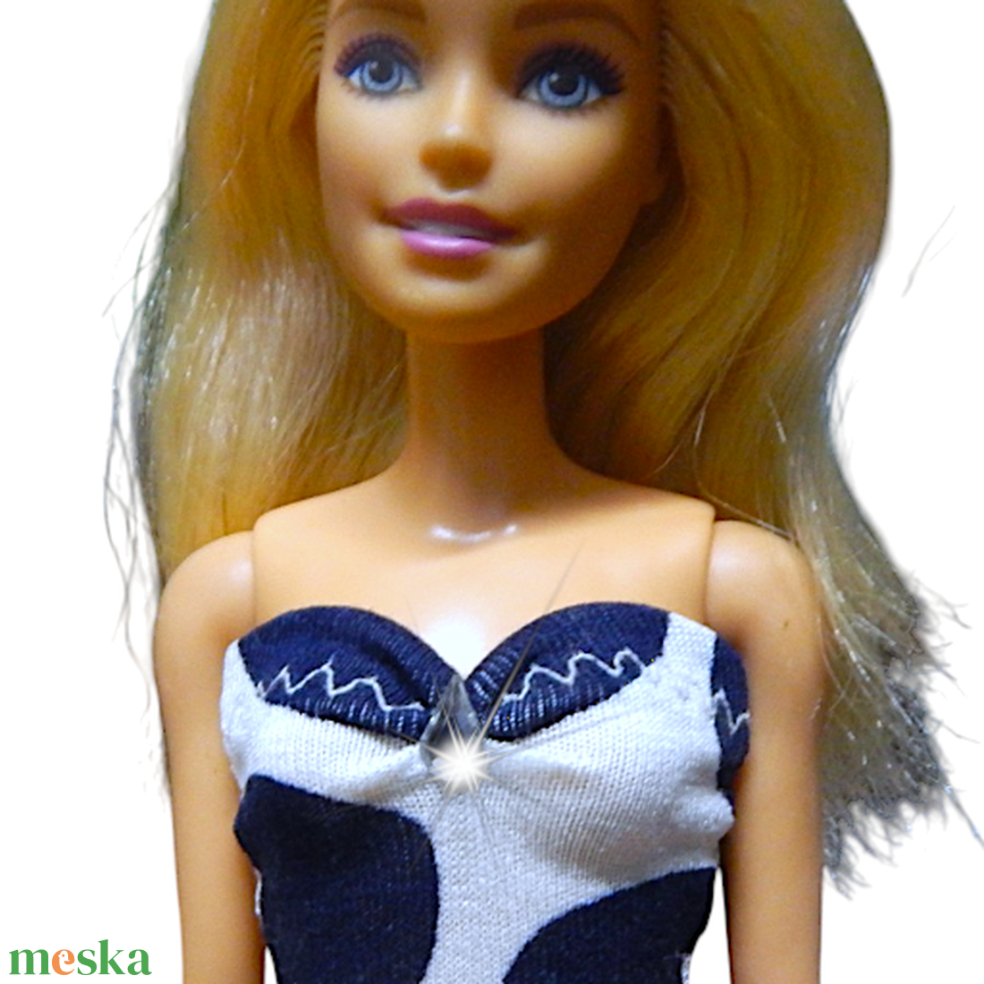 Sötétkék pöttyös sellő-fazonú barbie ruha kristállyal - ruha barbie típusú babákhoz (a002pt) - játék & sport - baba & babaház - barbie ruhák - Meska.hu Sötétkék pöttyös sellő-fazonú barbie ruha kristállyal - ruha barbie típusú babákhoz (a002pt) - játék & sport - baba & babaház - barbie ruhák - Meska.hu