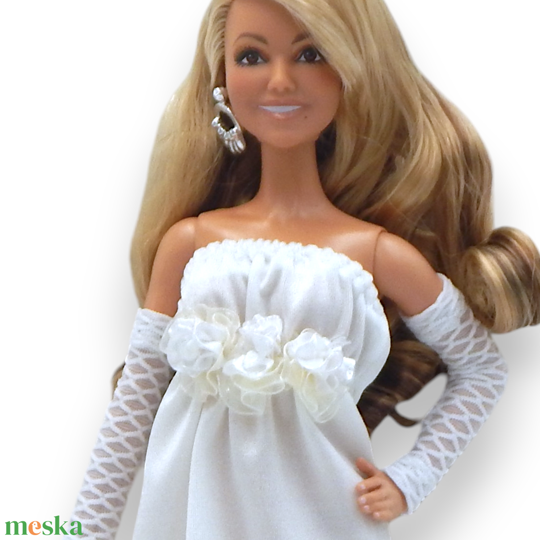 Esküvői ruha, menyasszonyi ruha organza virágokkal barbie típusú babákhoz (a073hh) - játék & sport - baba & babaház - barbie ruhák - Meska.hu Esküvői ruha, menyasszonyi ruha organza virágokkal barbie típusú babákhoz (a073hh) - játék & sport - baba & babaház - barbie ruhák - Meska.hu