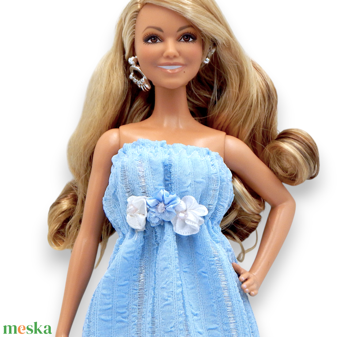 Világoskék estélyi rózsácskákkal barbie típusú babákhoz (terhes Steffi-hez is!) (a081vk) - játék & sport - baba & babaház - barbie ruhák - Meska.hu Világoskék estélyi rózsácskákkal barbie típusú babákhoz (terhes Steffi-hez is!) (a081vk) - játék & sport - baba & babaház - barbie ruhák - Meska.hu