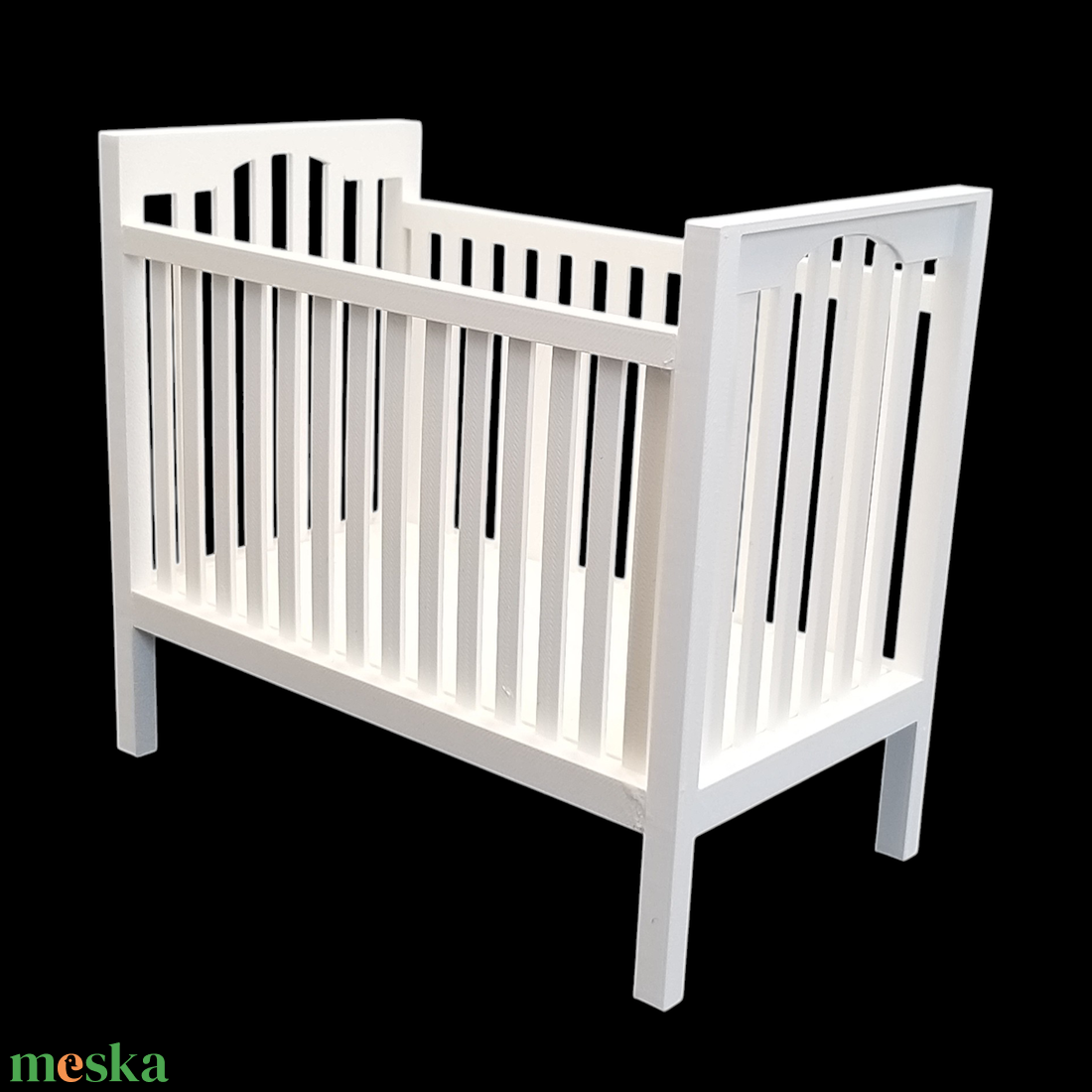 Minden, ami barbie! Fehér kiságy babaházba barbie babákhoz, matraccal 1/6  - játék & sport - baba & babaház - játékbaba, babakellék - Meska.hu