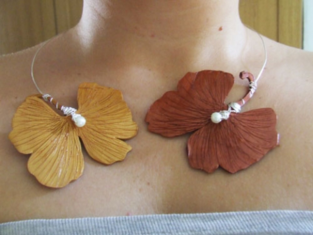 Ginkó merev nyaklánc - - Meska.hu Ginkó merev nyaklánc - - Meska.hu