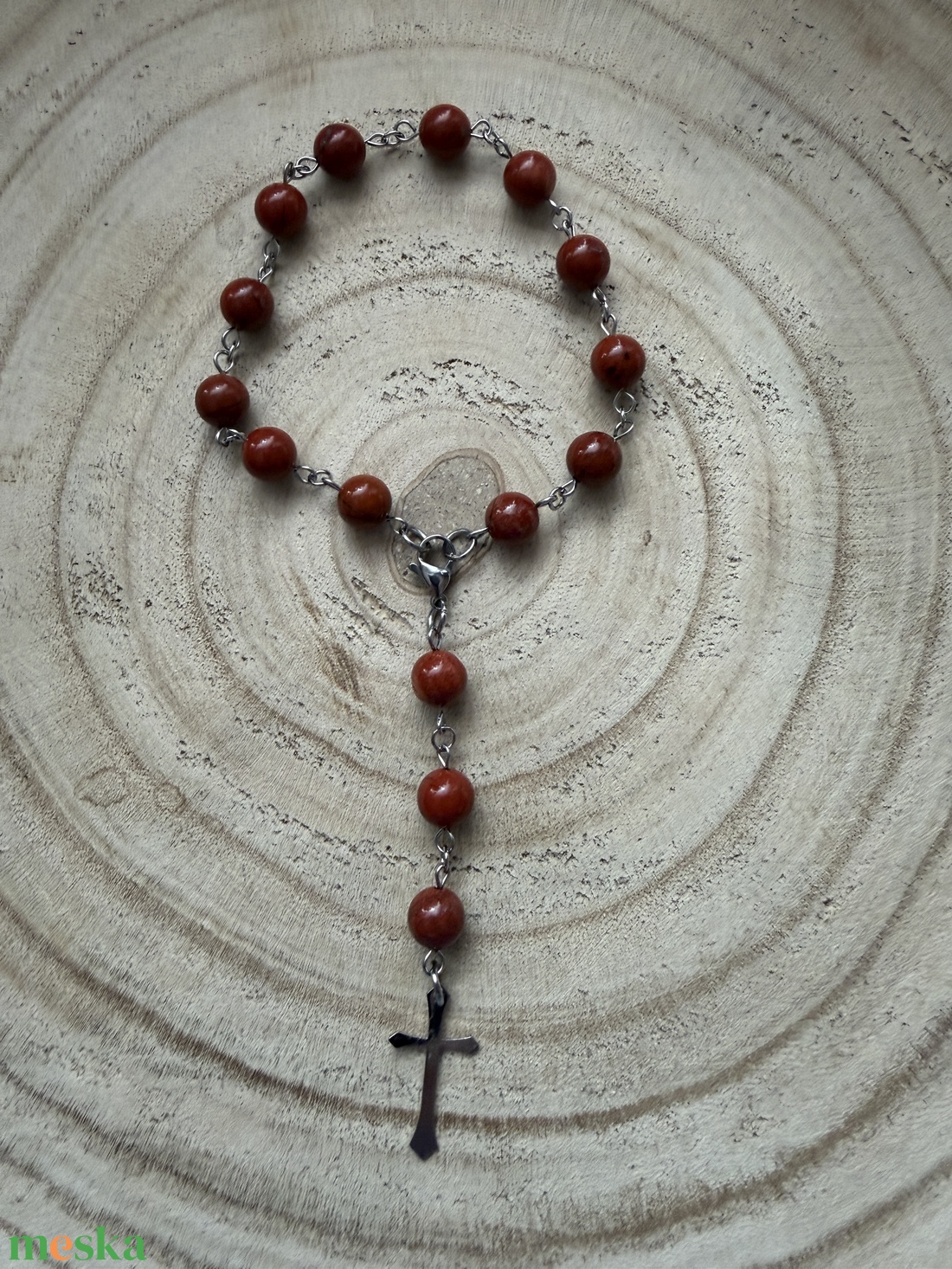 Autós védő jáspis ásványból - kellékek & szerszámok - ásvány alapanyag - ásványfüzér - Meska.hu