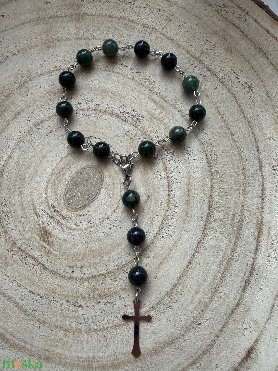 Autós védő mochaachát ásványból - kellékek & szerszámok - ásvány alapanyag - ásványfüzér - Meska.hu