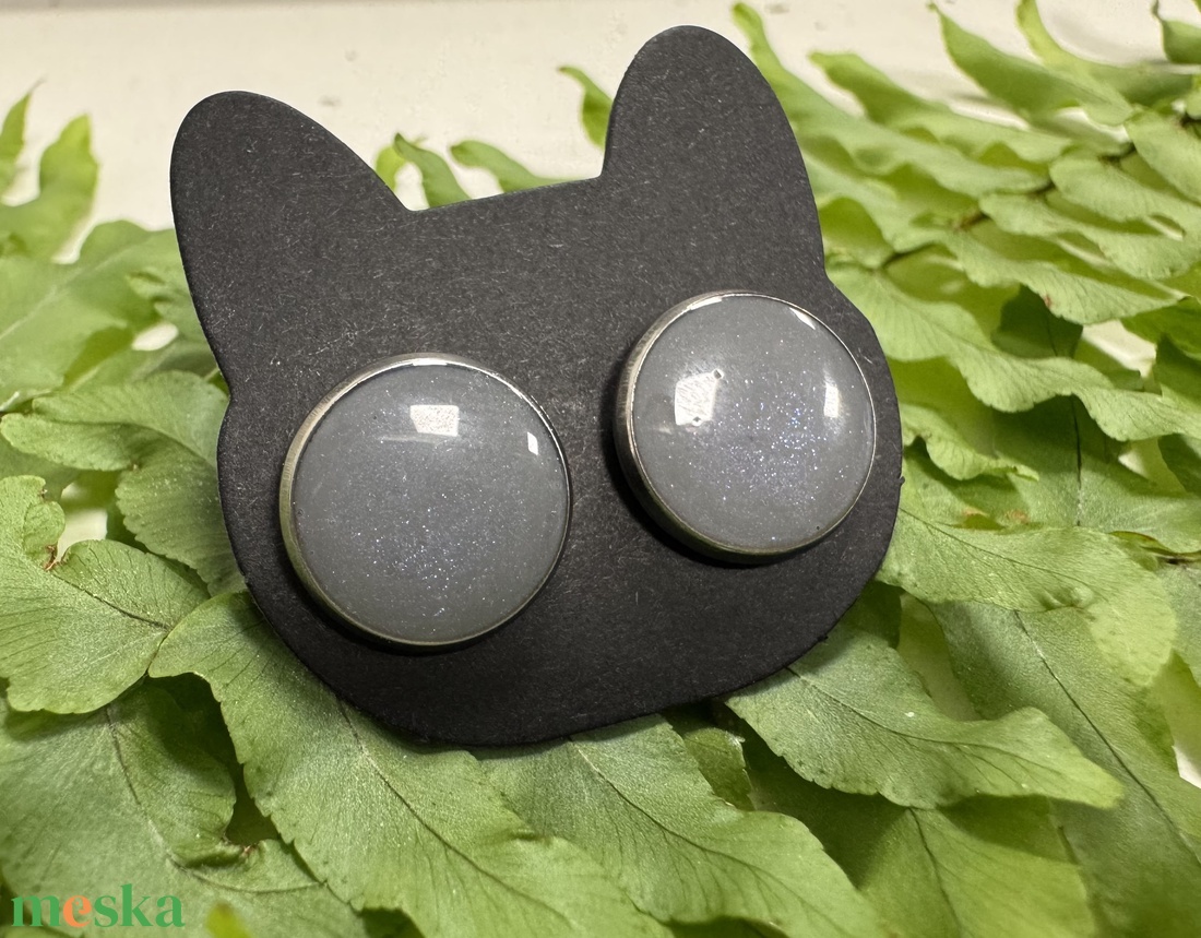 Monokróm fülbevaló szett - ékszer - fülbevaló - pötty fülbevaló - Meska.hu