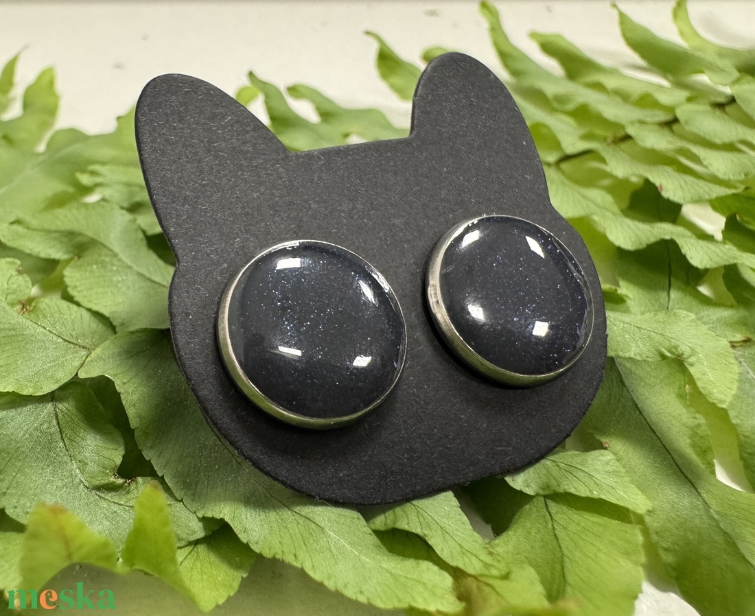 Monokróm fülbevaló szett - ékszer - fülbevaló - pötty fülbevaló - Meska.hu