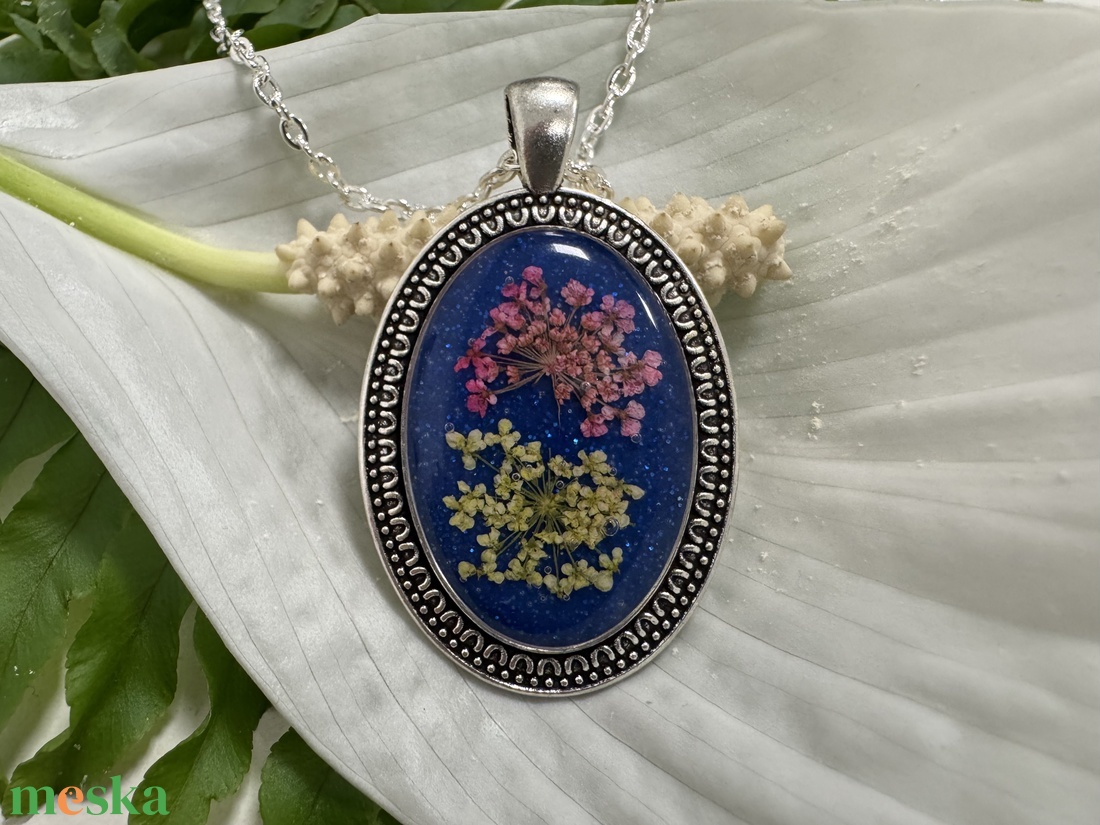 Éjjeli tündérkert nyaklánc - ékszer - nyaklánc - medálos nyaklánc - Meska.hu
