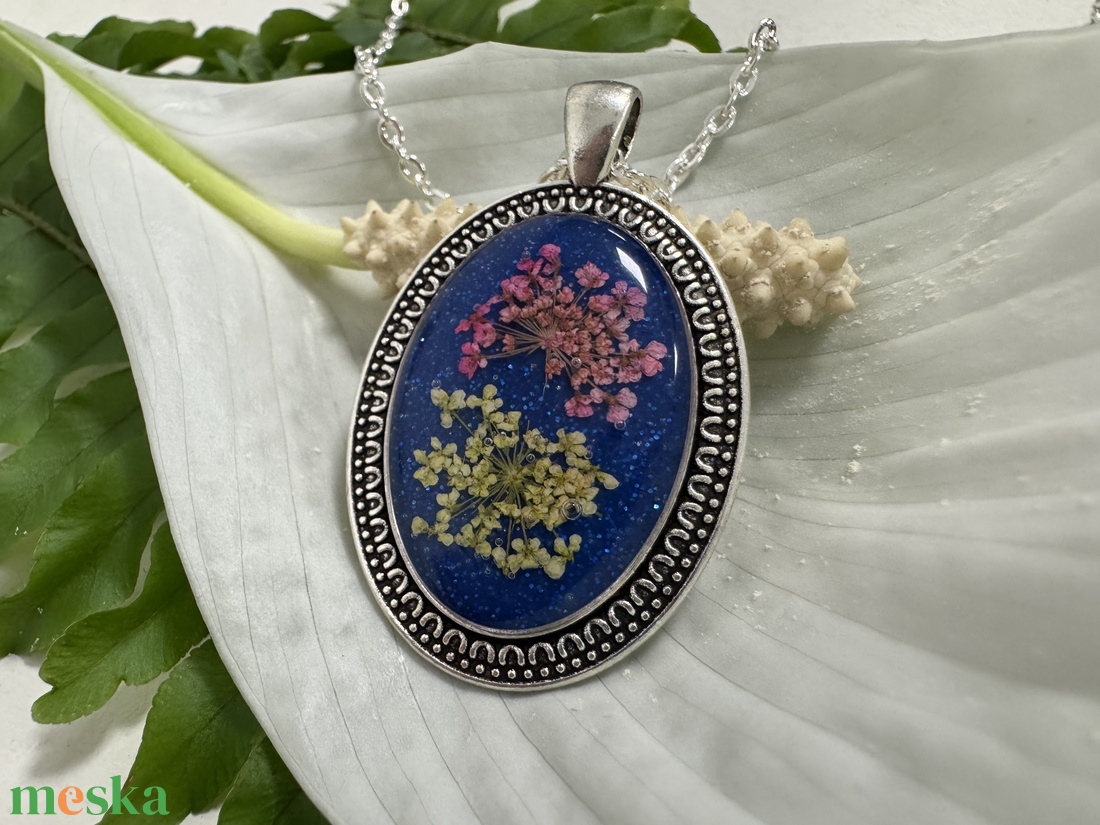 Éjjeli tündérkert nyaklánc - ékszer - nyaklánc - medálos nyaklánc - Meska.hu