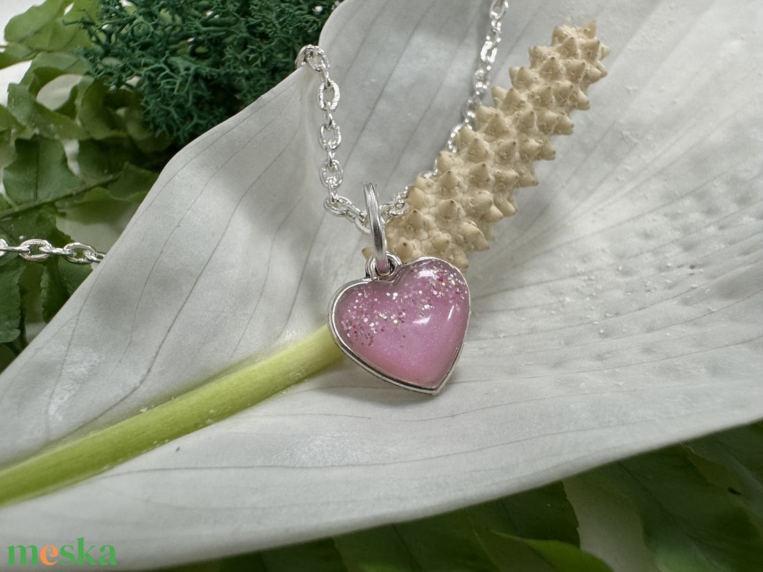 Cukorszív nyaklánc  - ékszer - nyaklánc - medálos nyaklánc - Meska.hu