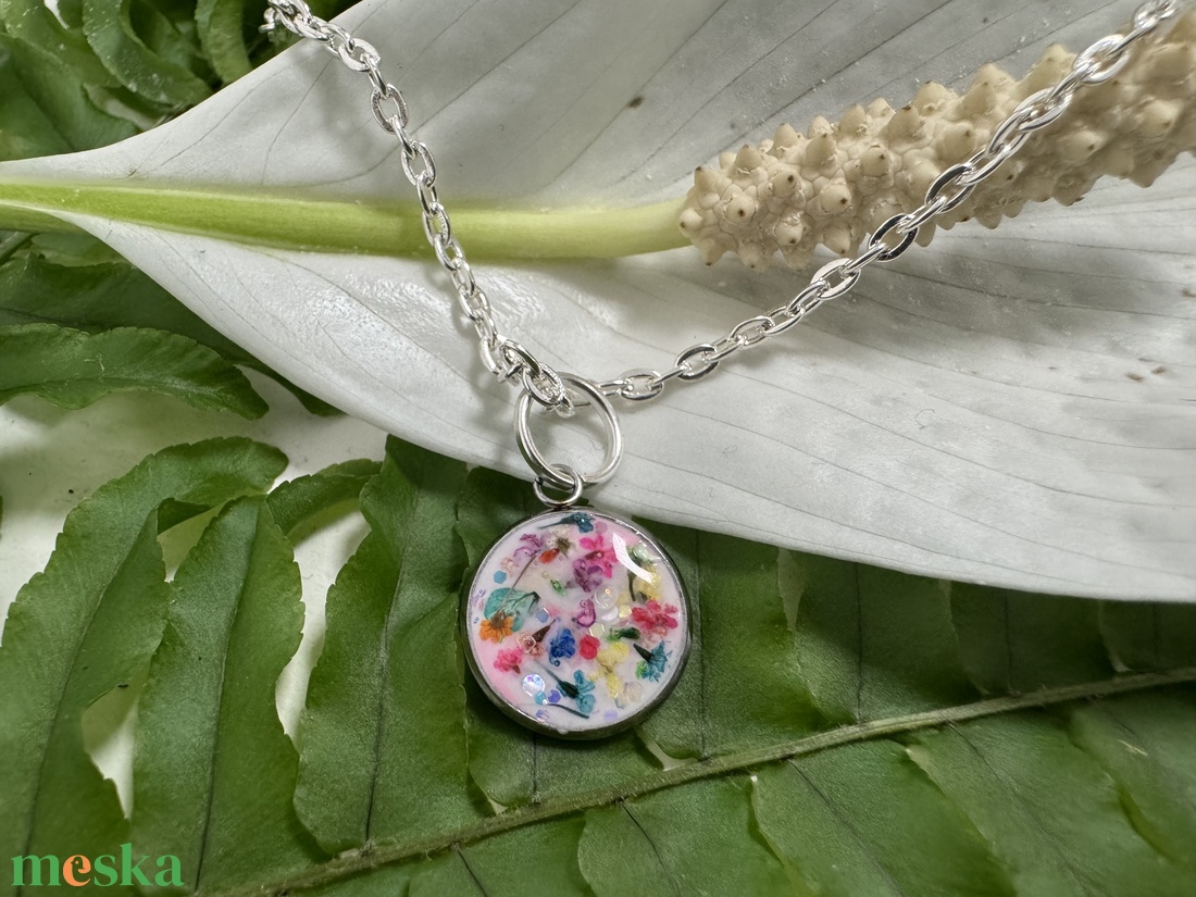 Virágtenger nyaklánc  - ékszer - nyaklánc - medálos nyaklánc - Meska.hu