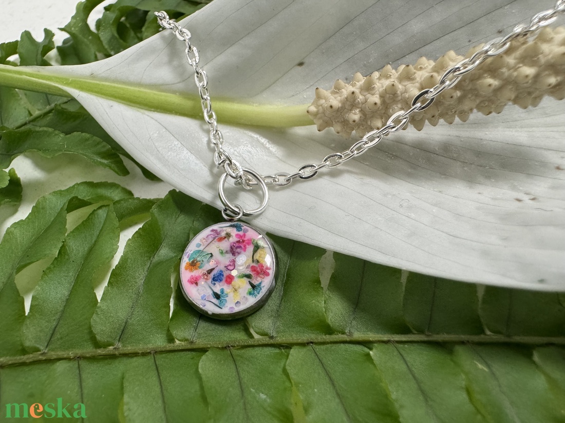 Virágtenger nyaklánc  - ékszer - nyaklánc - medálos nyaklánc - Meska.hu