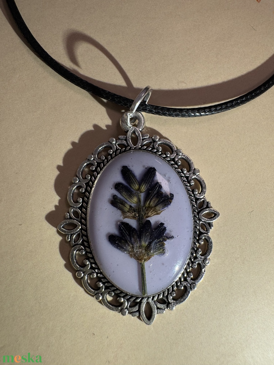 Levendula - nyaklánc  - ékszer - nyaklánc - medálos nyaklánc - Meska.hu