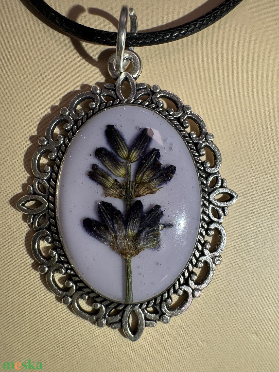 Levendula - nyaklánc  - ékszer - nyaklánc - medálos nyaklánc - Meska.hu