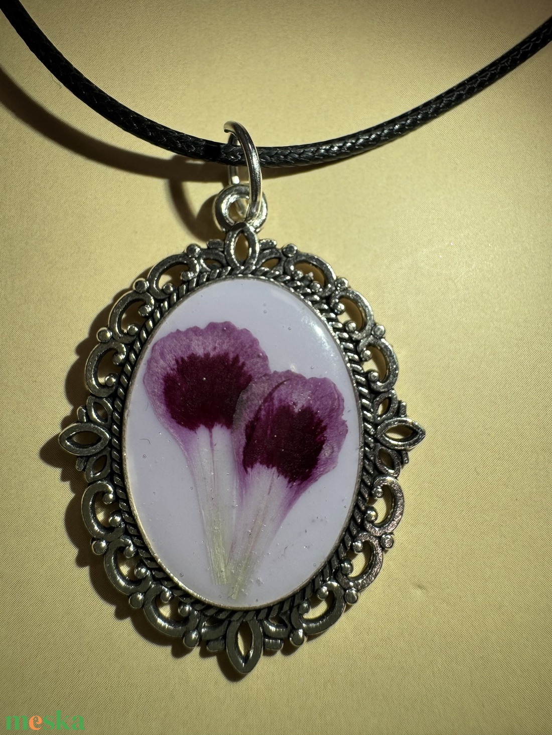 Nagy szegfű - nyaklánc - ékszer - nyaklánc - medálos nyaklánc - Meska.hu