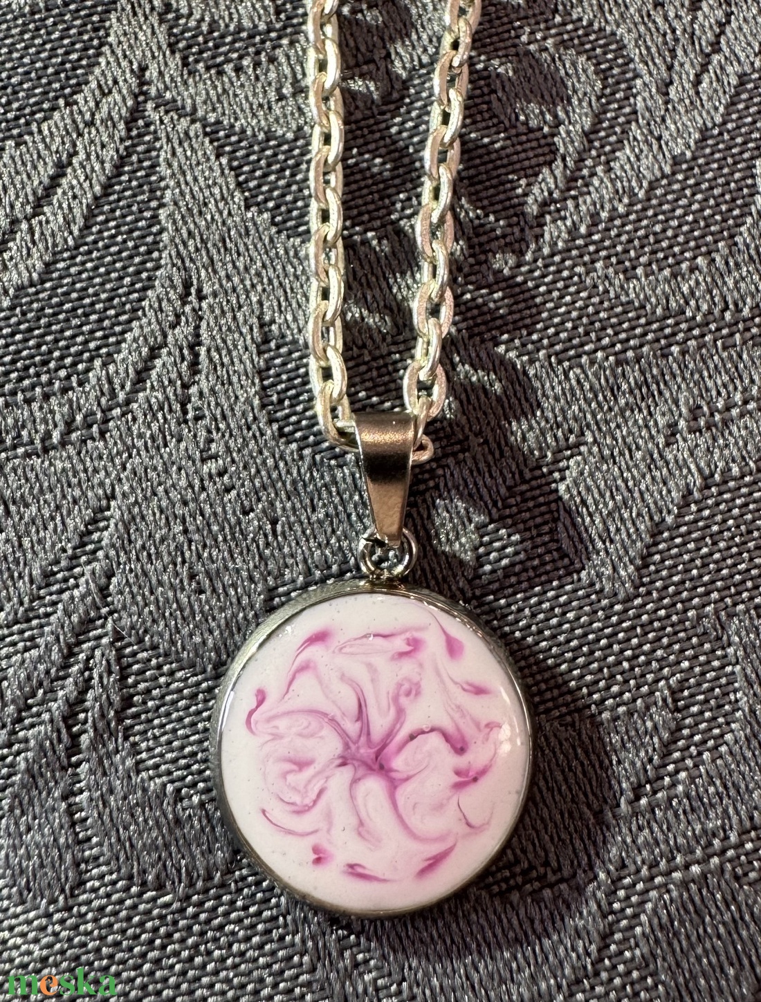 Rózsa örvény - medál nyakláncon - ékszer - nyaklánc - medálos nyaklánc - Meska.hu