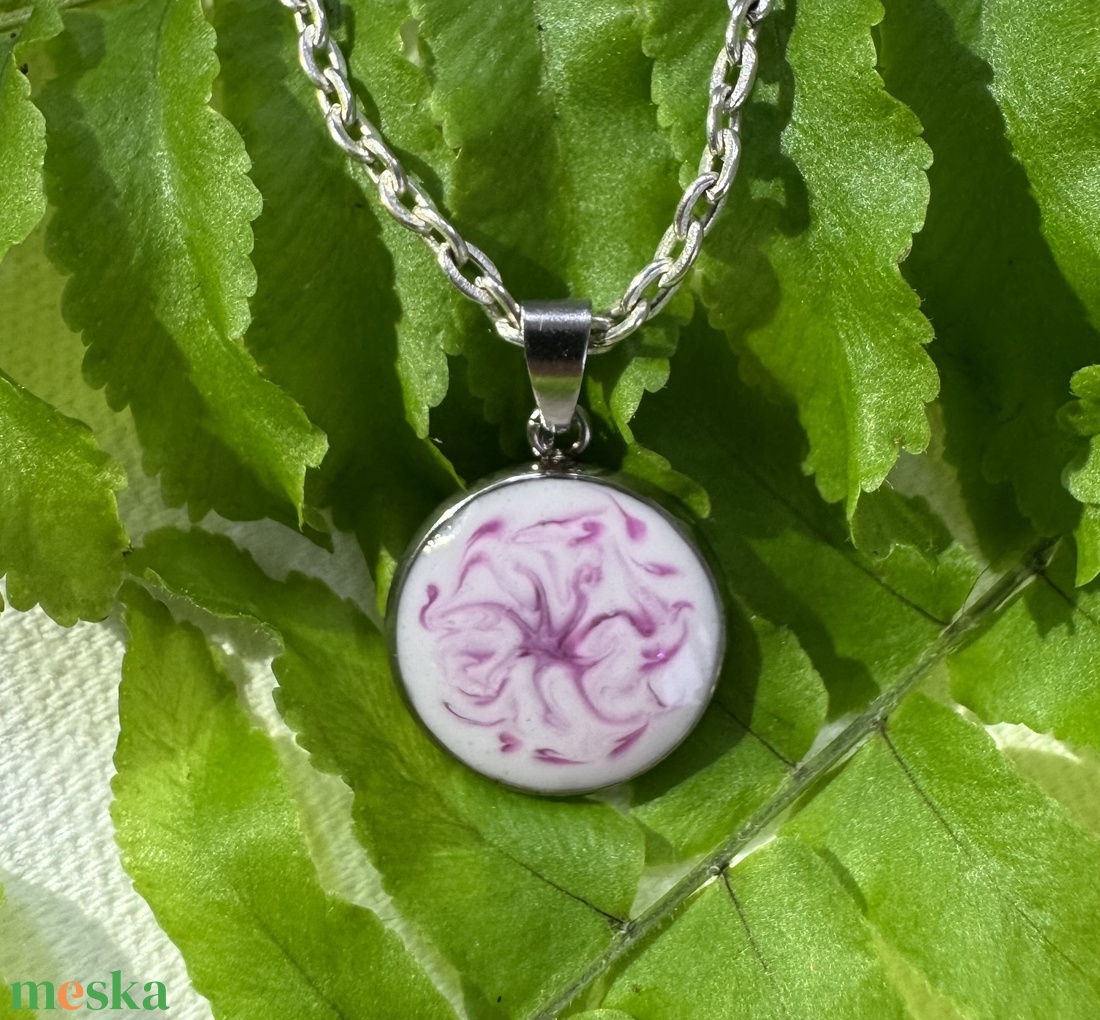 Rózsa örvény - medál nyakláncon - ékszer - nyaklánc - medálos nyaklánc - Meska.hu