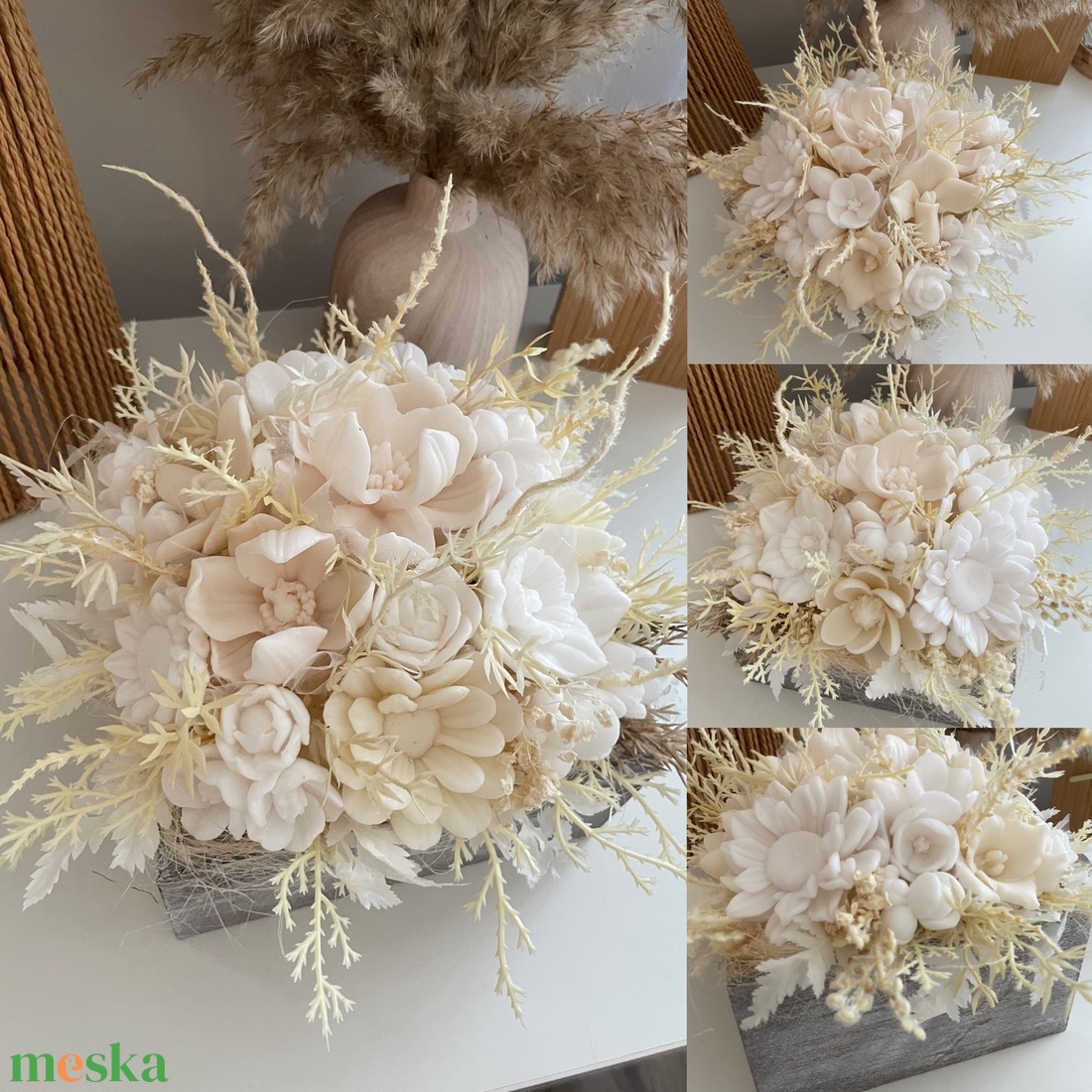 Szappanvirág fa dobozban - otthon & életmód - dekoráció - virágdísz és tartó - csokor & virágdísz - Meska.hu