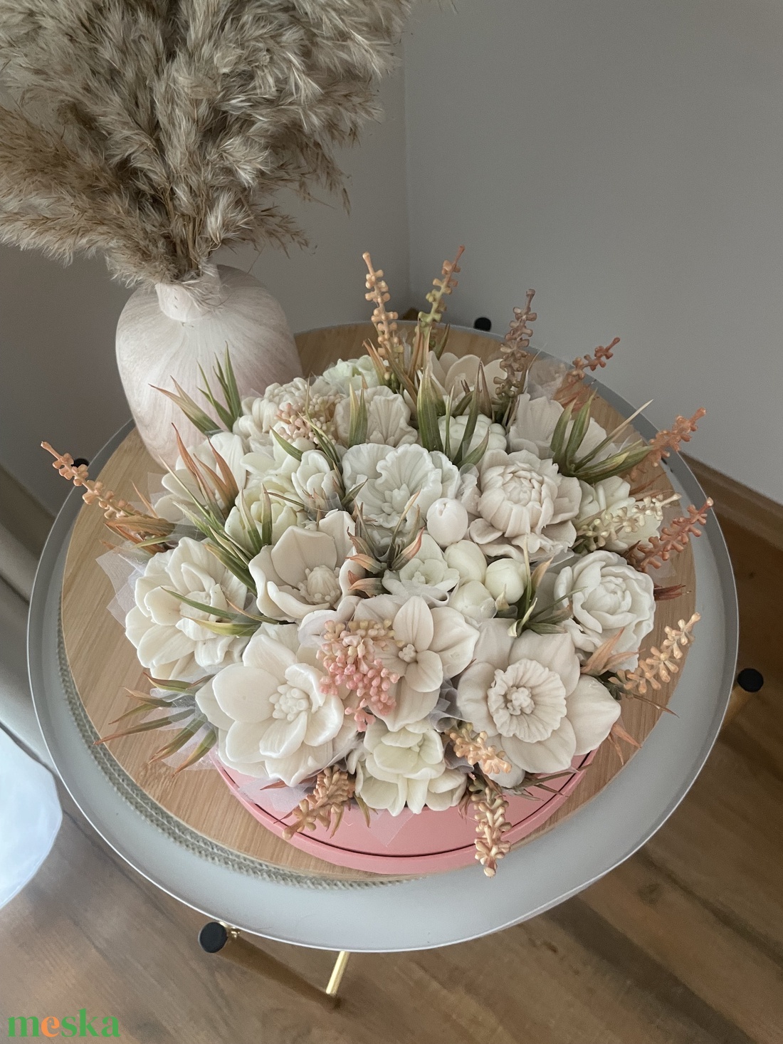 Szappanvirágbox - otthon & életmód - dekoráció - virágdísz és tartó - virágbox, virágdoboz - Meska.hu