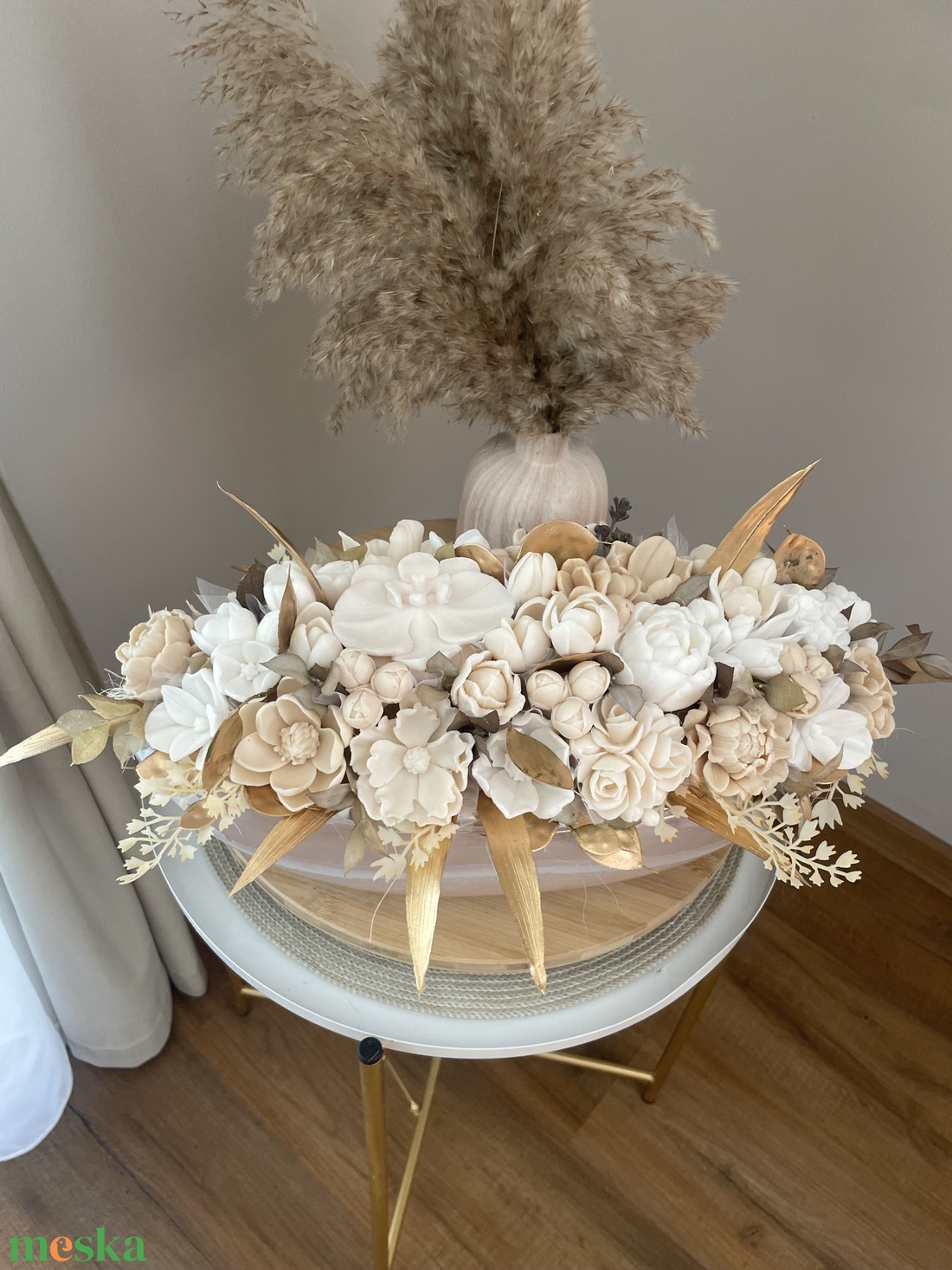 Szappanvirág kerámia kaspóban - otthon & életmód - dekoráció - virágdísz és tartó - virágbox, virágdoboz - Meska.hu