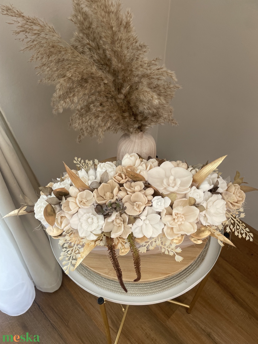 Szappanvirág kerámia kaspóban - otthon & életmód - dekoráció - virágdísz és tartó - virágbox, virágdoboz - Meska.hu