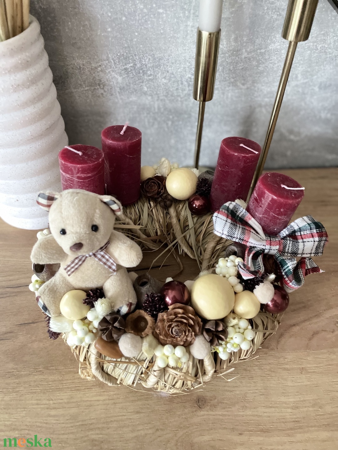 Adventi koszorú - karácsony - adventi díszek - adventi koszorú - Meska.hu