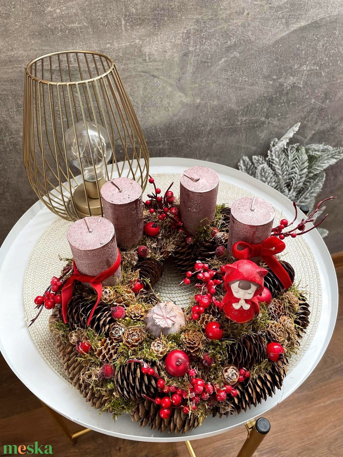 Adventi koszorú - karácsony - adventi díszek - adventi koszorú - Meska.hu