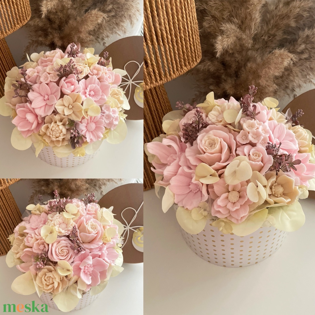 Szappanvirág box - otthon & életmód - dekoráció - virágdísz és tartó - virágbox, virágdoboz - Meska.hu