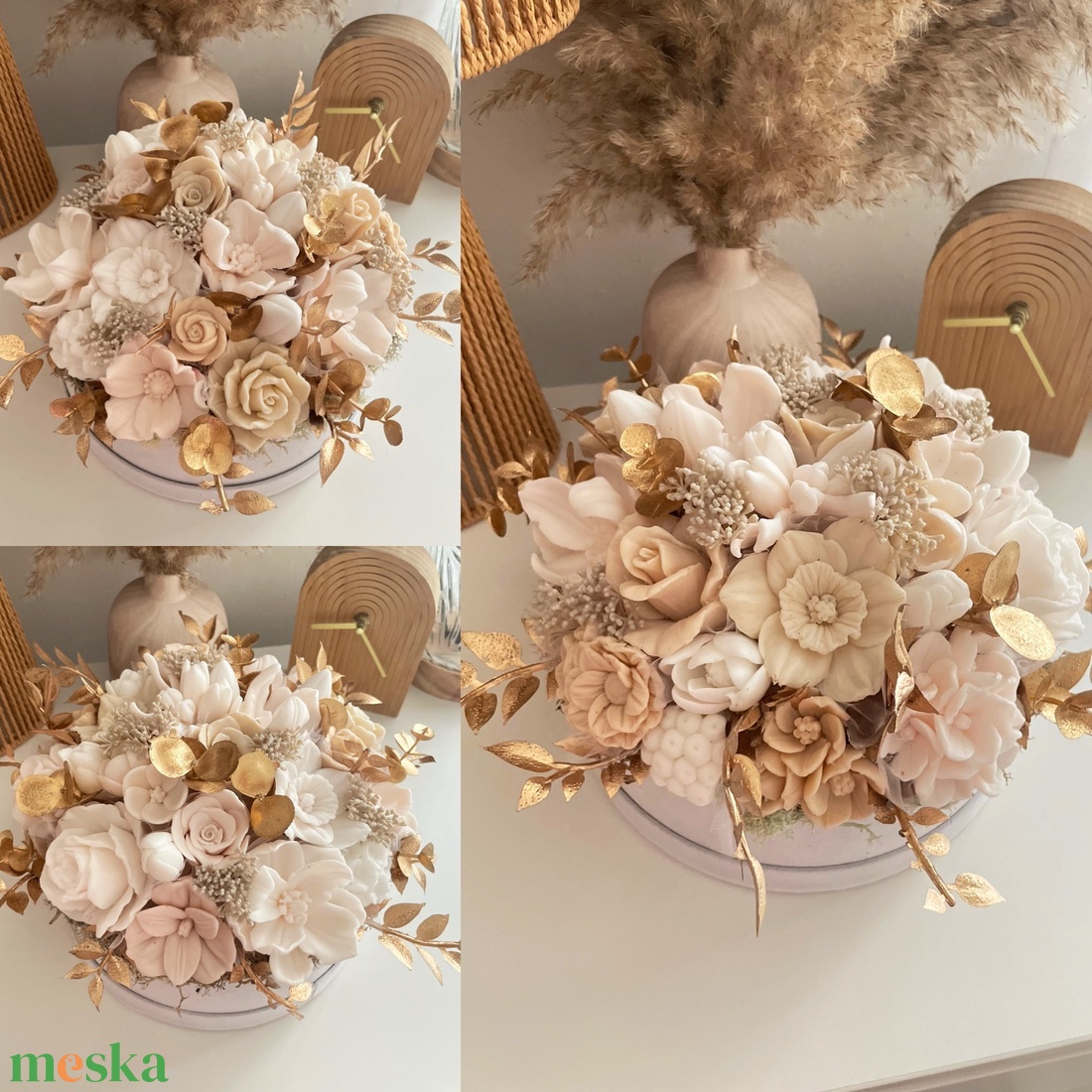 Szappanvirág box - otthon & életmód - dekoráció - virágdísz és tartó - virágbox, virágdoboz - Meska.hu